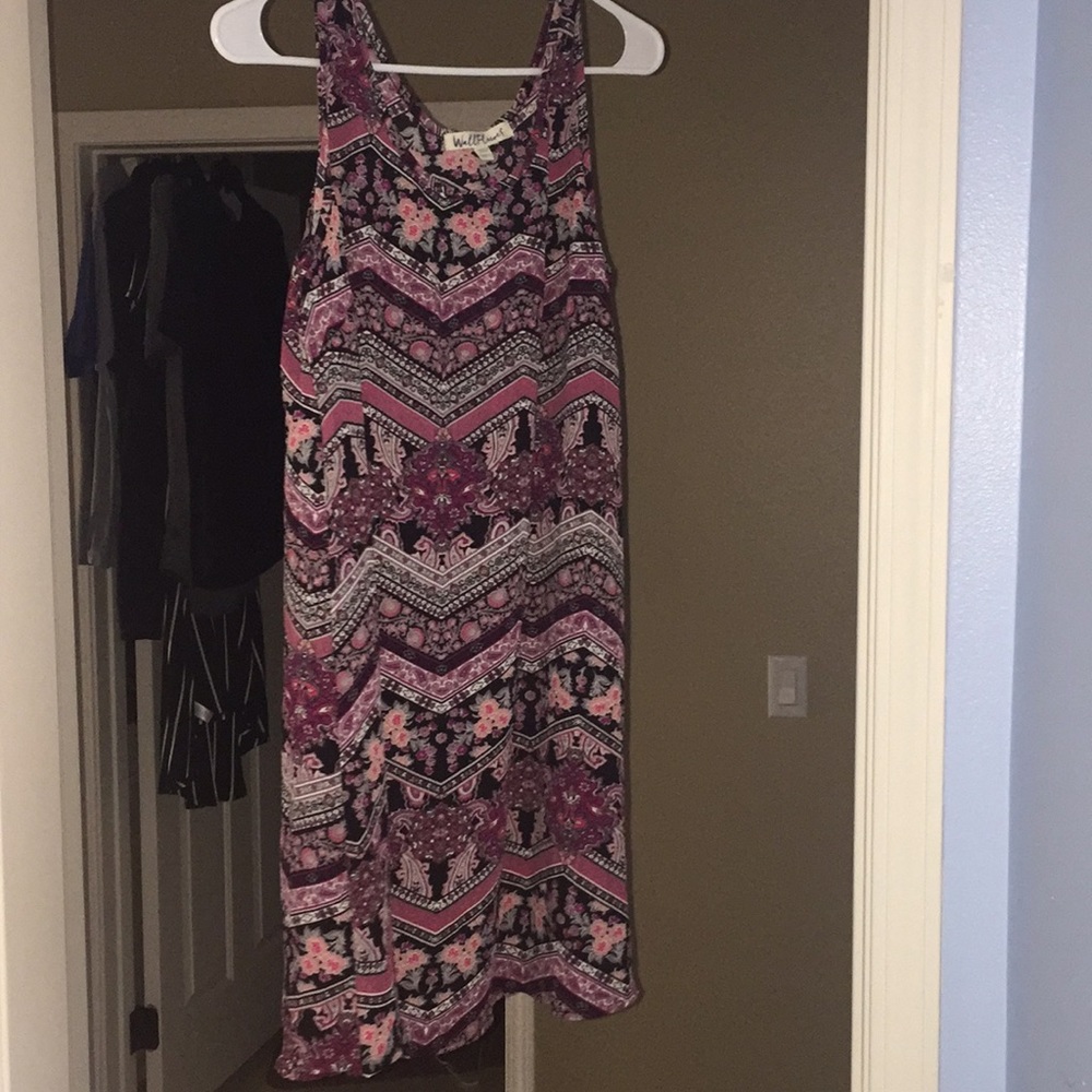 Tank top shift dress floral print
